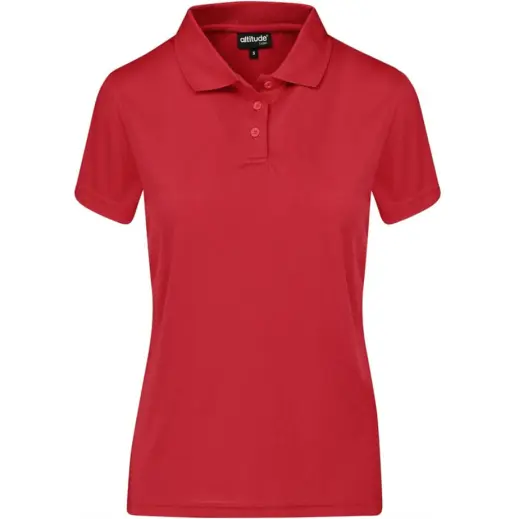 Ladies Distinct Golf Shirt Red